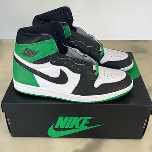 🎉Host Pick🎉 AJ 1 Retro High Black/Lucky Green/ White